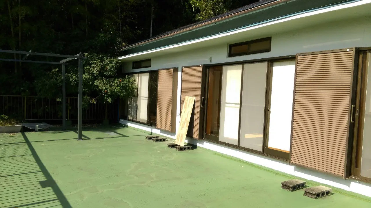 シェアハウス湯河原の屋上テラス