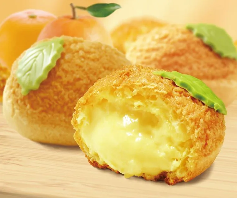 Mandarin cream puffs