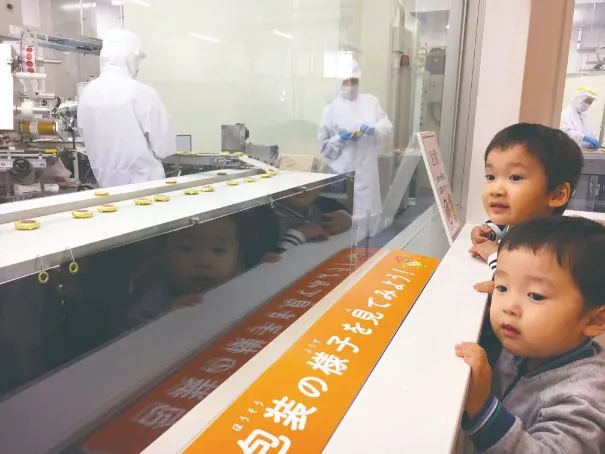 Watching the cookie line