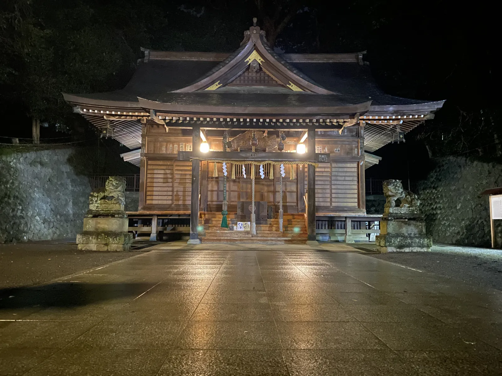 夜の五所神社
