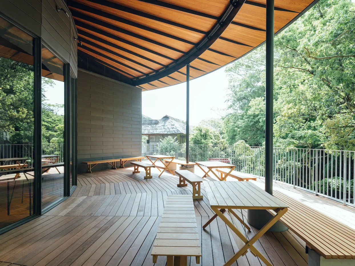 Terrace looking onto the garden