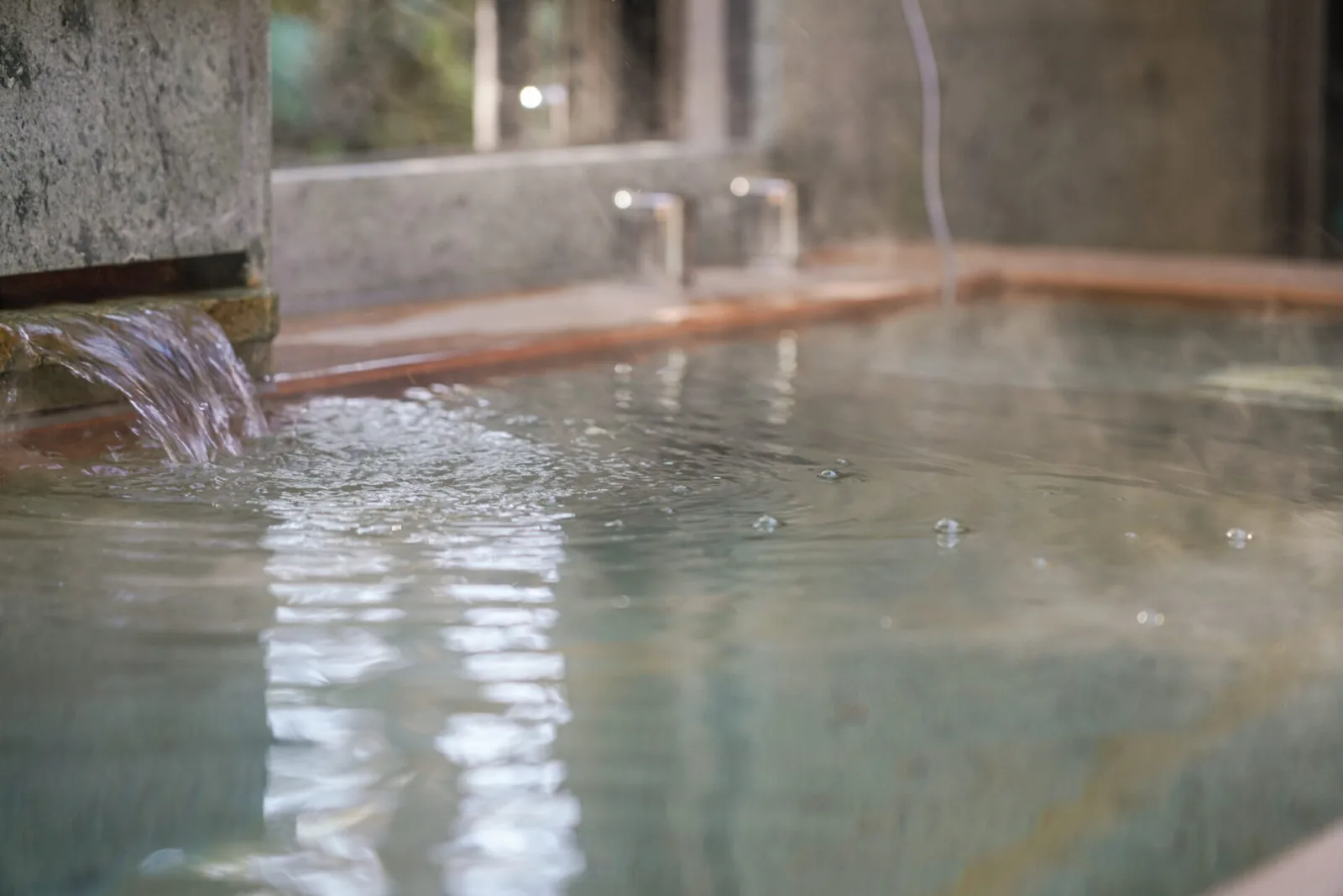 A private open-air hot-spring bath
