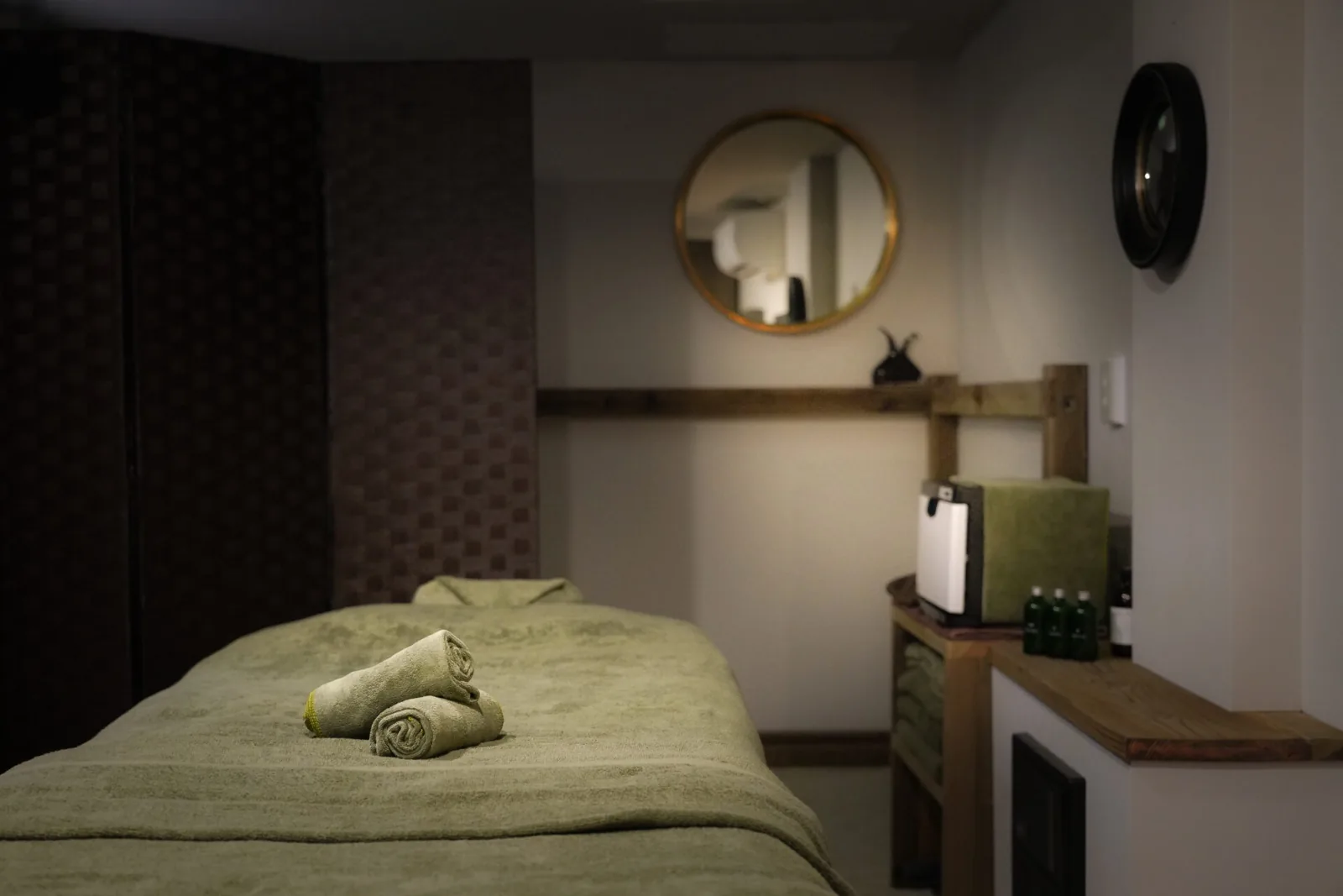 Inside one of the cabins