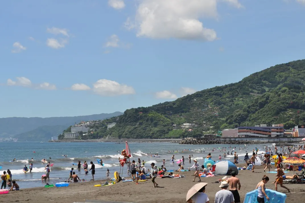 Yoshihama Beach in summer