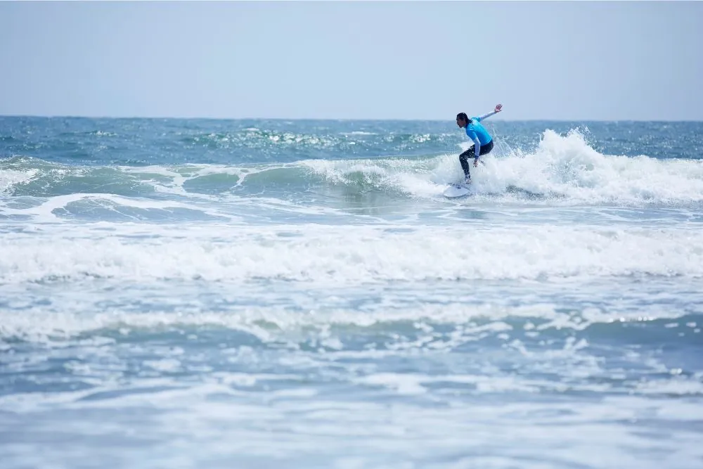 Surfing at Yoshihama