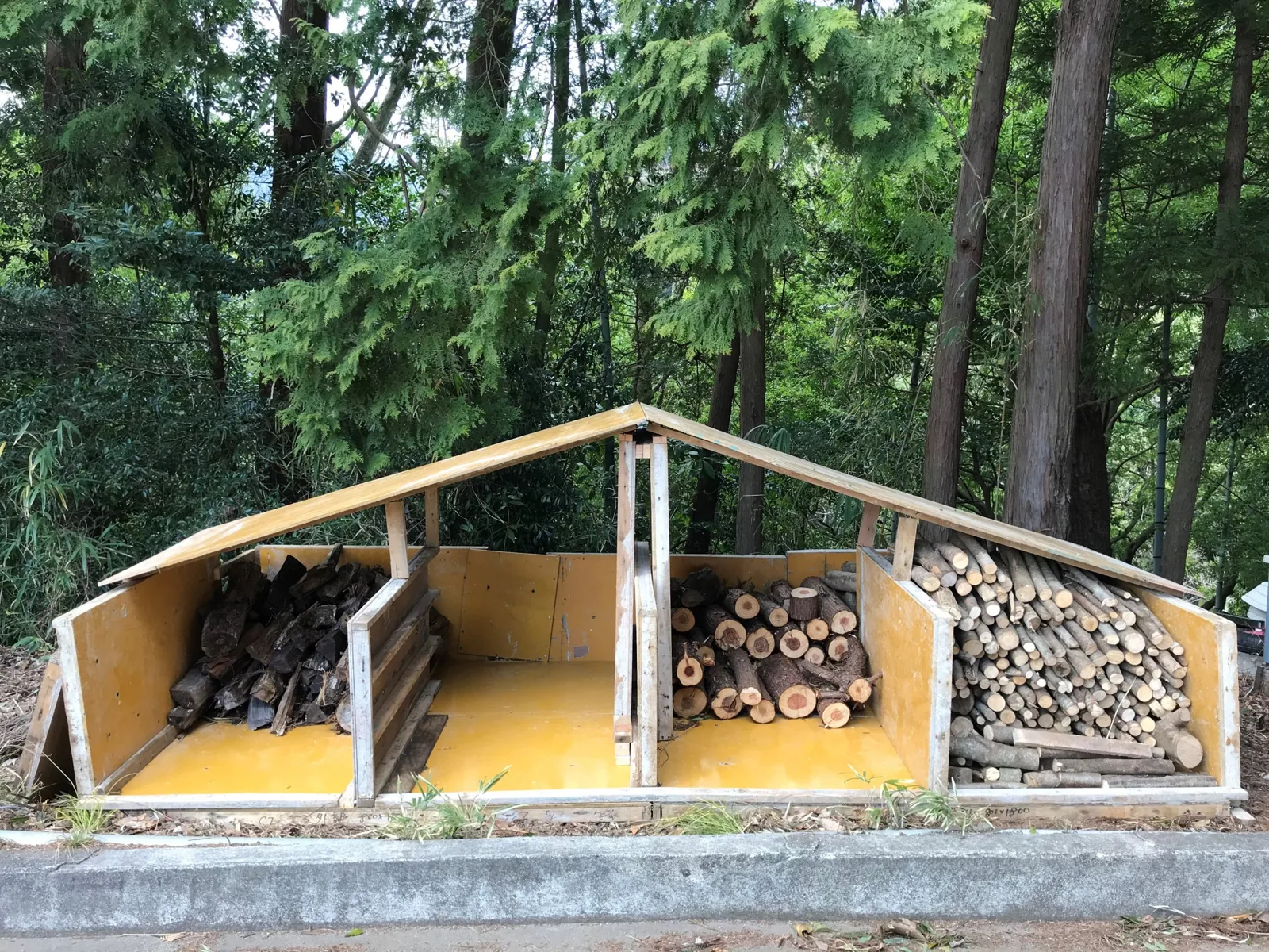 The firewood shed