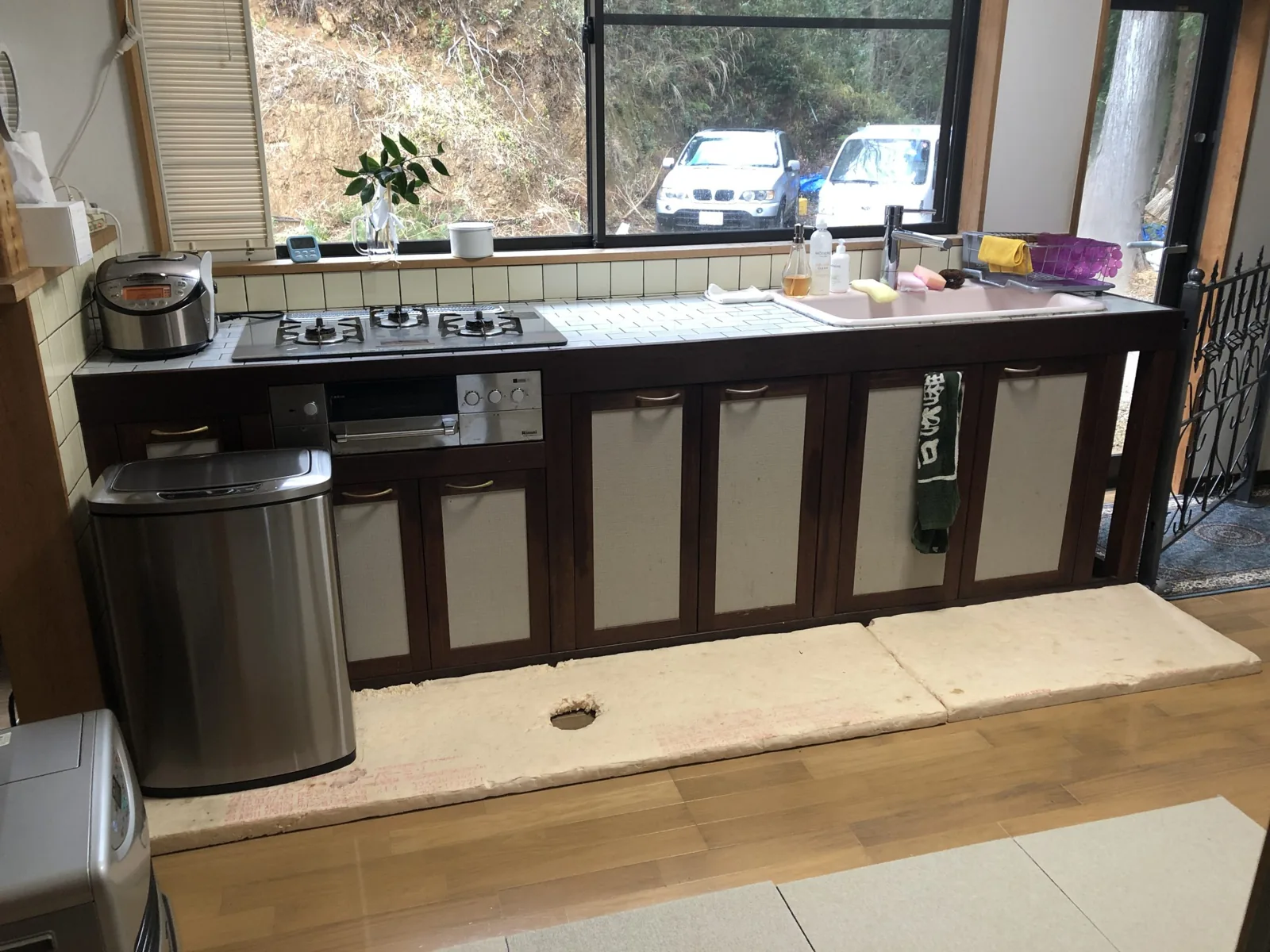 The shared kitchen